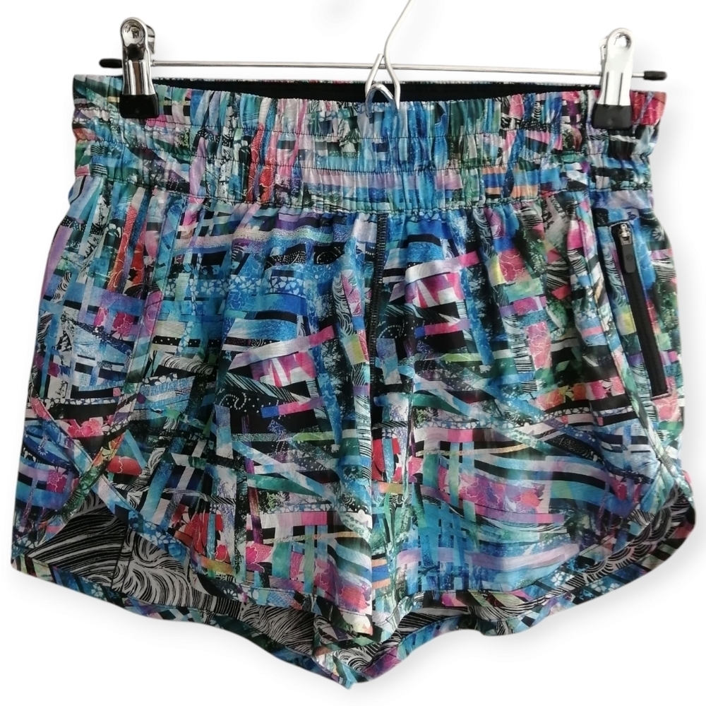 Lululemon Tracker Shorts Special Edition Seawheeze 4" Inseam Pink Blue Rare 6 - Picture 13 of 13